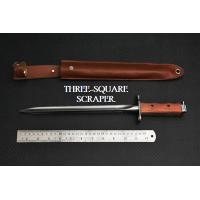 ราคา เหล็กขูดชาร์ป ปลายแหลม มีดขูดชาร์ป Tactical ยุทธวิธี การป้องกันตัว ดาบปลายกระบอกAK Stainless Steel ขนาดยาว 1ุุ6 นิ้ว พร้อมซอง (18569992650)