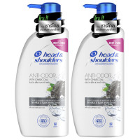 ราคา Head Shoulder Shampoo Anti Odor with Charcoal 370ml เฮด แอนด์ โชว์เดอร์ แชมพูขจัดรังแค 2ขวด (22505029747)
