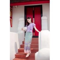 ราคา ผ้าถุงอัดกาว ผ้าฝ้ายผสมไหมประดิษฐ์ (20201300602)