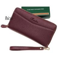 ราคา กระเป๋าสตางค์ซิปรอบใบยาว4 7 5นิ้ว สายคล้องแขนฟรี (22577448852)