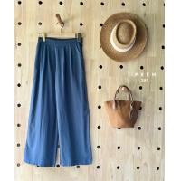 ราคา กางเกงลินิน กระดุมป้ายหน้า เนื้อผ้าลินินญี่ปุ่น ใส่สบาย มีเอวยางยืด 859 (20339523681)