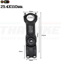 ราคา สเต็มจักรยานแบบปรับระดับ THAIBIKE TRUVATIV สำหรับคอ 25 4 28 6 ยาว 90 100 (23047459266)