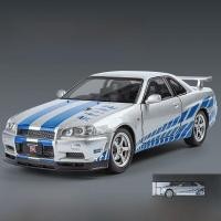 ราคา Nissan GTR Skyline โมเดลรถสปอร์ต R34 Alloy Simulation Toy Car สำหรับผู้ชาย เรียบเรียงแบบพร้อมใช้งาน ผลิตจากจีนแผ่นดินใหญ่ (24719564603)