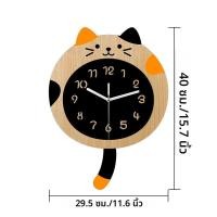 ราคา โมเดิร์นน่ารักการ์ตูนแมวนาฬิกาแขวน Mute NO Ticking เสียงเหมาะสําหรับห้องนั่งเล่นห้องนอนตกแต่งบ้านนาฬิกาเรียบง่าย (24647821832)