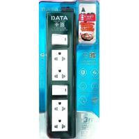 ราคา ปลั๊กพ่วง 4T 2สวิตซ์ 16A DATA งานหนัก ปลั๊กไฟ มอก (24506632587)