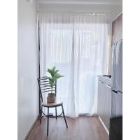 ราคา ผ้าม่านประตู ผ้าฝ้ายบางพริ้ว สีขาว ไม่มีเชิง ขนาด 110x220ซม ผ้าม่านผ้าฝ้าย ผ้าม่านมินิมอล ผ้าม่านคาเฟ่ BS220 (7190880924)