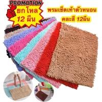 ราคา ยกโหล X12ผืน คละสี พรมเช็ดเท้าตัวหนอนนาโน ขนาด 40 60 cm ซับน้ำดีเยี่ยม มีเก็บปลายทาง (24425963431)