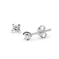 ราคา Mizuchol ต่างหูเงินแท้ ประดับเพชร Crystal Diamond Earrings 3mm (16233042610)