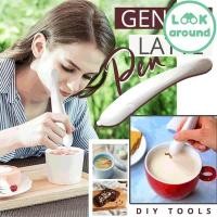 ราคา ปากกาโรยผงโกโก้ โรยซินนามอน Spice Pen ไฟฟ้า สีขาว คุณภาพดี Look Around (22897059350)