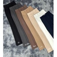 ราคา Beer Oil กางเกงขายาวเอวสูงขาม้า ผ้าโรเชฟ งานตะขอ ซิปหน้า ตีเกร็ดหน้า ขอบเอวยื่น แต่งหูเข็มขัด เย็บจีบหน้า (22720575152)