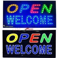 ราคา ป้ายไฟวิ่งled ป้ายไฟ led ป้ายไฟวิ่ง กระพริบ ป้ายไฟกล่อง ป้ายไฟ OPEN WELCOME โดดเด่นเห็นชัด สติกเกอร์เคลือบอย่างดี สายยาว 1 2 เมตร (769972341)