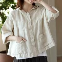 ราคา เสื้อแขนยาวมีฮู้ด เสื้อคลุมผ้าฝ้าย พื้นเมือง เสื้อคลุม คาร์ดิแกน พร้อมส่ง (23731889208)