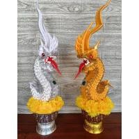 ราคา บายศรีพญานาค พานบายศรีองค์มหาโชคมหาลาภ บายศรีพญานาคเศียรเดี่ยว (19044050554)
