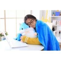 ราคา ตุ๊กตา หมอนผ้าห่ม หนูแฮมสเตอร์ ผ้าห่มผืนใหญ่พิเศษงานพรีเมี่ยม100 170ผ้าห่ม หมอน หมอนในรถของ (8485799216)