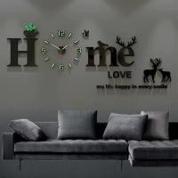 ราคา นาฬิกาแขวนผนัง นาฬิกาติดผนังDIY 3Dติดตั้งง่ายๆด้วยตัวเอง สไตล์โมเดิร์นเสียงเงียบ (24747350062)