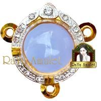 ราคา กรอบพระสำเร็จรูป งานไมครอน งานฝังเพชร CZ ทรงลูกอมเพชรสามห่วง รหัส 827 (20217521411)