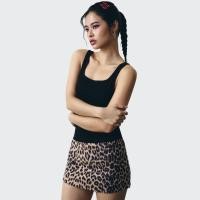 ราคา MALIMAYS Leopard Skirt กระโปรงลายเสือหนังกลับ (24597776607)