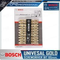 ราคา BOSCH ดอกไขควง สีทอง PH2 ขนาด 65 มม 10ดอก แพ็ค รุ่น 2 608 521 042 ของแท้100 (402805497)