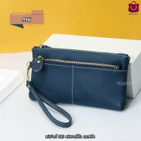 ราคา หนังวัวแท้ กระเป๋าสตางค์ใบยาว 3ซิป (21352987725)