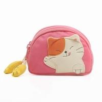 ราคา กระเป๋าใส่เหรียญลายแมว Kine Cat ดีไซน์น่ารัก ซิปสองชั้น กระเป๋าใส่ลิปสติก กระเป๋าใส่เหรียญ กระเป๋าใส่ของสำหรับผู้หญิง สไตล์ญี่ปุ่น (24267862574)