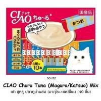 ราคา CIAO CHU RU เชา ชูหรู ขนมแมวเลีย ขนาด 40 ซอง แถม 10 ซอง (10168115964)