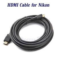 ราคา สาย HDMI ใช้ต่อกล้องนิคอน D5200D5300D5500D5600D3100D3200D3300D3400D3500 เข้ากับ 4KUHDHD TVMonitorProjector cable for Nikon (359390)