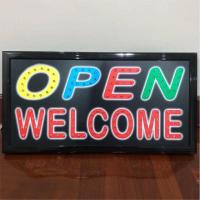 ราคา ป้ายไฟLED ป้ายไฟ OPEN WELCOME ป้ายไฟหน้าร้าน ป้าย ไฟ เปิด หน้า ร้าน ตกแต่งหน้าร้าน ประดับร้านสวยงาม เพิ่มความโดดเด่น ขนาด 25x48x2cm (22104502376)