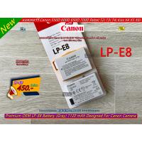 ราคา Canon LP E8 1120 mAh สีเทา แบตเตอร์รี่ Canon 550D 600D 650D 700D มือ 1 พร้อมกล่อง ราคาถูก (19511580009)