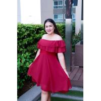 ราคา Janny ชุดเดรส เดรสสาวอวบ อ้วน ชุดออกงาน ชุดราตรี ผ้าสกินนี่ ชีฟอง (19611337406)