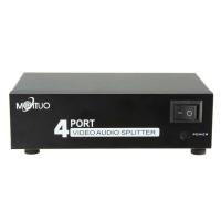 ราคา กล่องแปลงสัญญาณ AV Mt 104av 4 Port Video Audio Splitter 1 in 4 Out Av Divider Rca Splitter (20970941672)