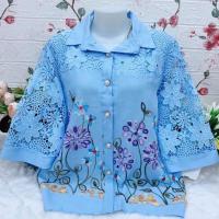 ราคา เสื้อเชิ้ตคอปกกระดุมหน้า ผ้าลินินผสมผ้าฝ้าย แต่งลูกไม้ (24727031982)