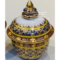 ราคา ถูกมาก ถ้วย โถ เบญจรงค์ 2 3 นิ้ว เครื่องเบญจรงค์ ถ้วยใส่พระธาตุ ใส่แป้ง เซรามิก ของขวัญ ของชำร่วย รับไหว้ งานแต่ง หรู (21341912745)