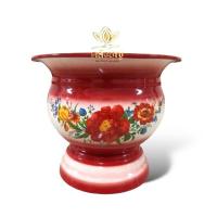 ราคา กระโถนเคลือบ 22 ซม เคลือบแท้ เคลือบลายโบราณ แข็งแรง ทนทาน ถวายพระสงฆ์ งานบุญ ใส่กองบุญ (19621477812)