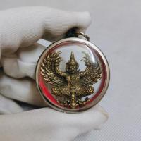 ราคา พญาครุฑ รุ่นรวยหมื่นล้าน หลวงพ่อพัฒน์ วัดห้วยด้วน งานทองเหลือง เลี่ยมกรอบอย่างดี (20575822587)