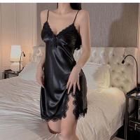 ราคา ชุดเดรสสายเดี่ยวลูกไม้สีขาวลายผีเสื้อสุดเซ็กซี่สำหรับผู้หญิง ฤดูใบไม้ผลิและฤดูร้อน ชุดเดรสผ้าไหมบาง สไตล์วินเทจ ดีไซน์เปิดหลัง แขนกุด (24542958763)