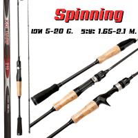 ราคา คันเบ็ดตกปลา คันเบท คันสปิน ขนาด1 65M 1 8M 2 1 2 M เวท 5 20g อุปกรณ์ตกปลา คันตีเหยือปลอม น้ำหนักเบา 2ท่อน คันเบท คันสปิน (24694734765)