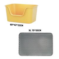 ราคา ชุด 99 กระบะทรายแมว แผ่นดักทรายแมว เซ็ตเซฟเวอร์ คุ้มค่าสุดๆ พรมดักทรายแมว พรม 2 ชั้น EVA กระบะทราย ใหญ่ แผ่นรอง (24802576548)