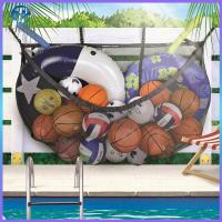 ราคา Heavy Duty Pool Float Storage Bag Large Capacity Pool Float Toys Organizer for Pool Water InflatablesToys Basketballs (24070944760)