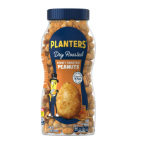 ราคา PLANTERS Honey Roasted Peanuts Party Snacks Plant Based Protein 16 oz Jar 453g (23187284503)