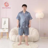 ราคา deeteenee ชุดนอนสีพื้น ชุดนอนผู้ชาย Plus Size ชุดนอนคู่ ชุดนอนบิ๊กไซส์ แขนสั้น ขาสั้น ผ้าซาติน ผ้าเย็นใส่สบาย (23593900206)