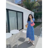 ราคา CiCi Plus 3092 เดรสแขนสั้นลายดอกไม้ ดีเทลแหวกขา สไตล์สาวหวาน เสื้อผ้าสาวอวบ (24270276383)