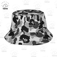 ราคา BAPE หมวกบักเก็ตพับได้ หมวกกันแดด หมวกตั้งแคมป์กลางแจ้ง หมวกท่องเที่ยว (24602556301)