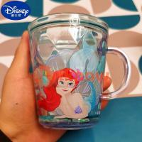 ราคา I Know Frozen Little Mermaid Ariel แก้วน้ำเย็นแก้วน้ำพลาสติกแก้วมิกกี้พร้อมกลิตเตอร์ ลูกปาสำหรับ Disney (20443685281)