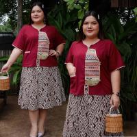 ราคา อก 48 50 52 54 56 58 60 62นิ้ว เสื้อผ้าฝ้ายแต่งผ้าทอ เสื้อพื้นเมืองคนอ้วน (24684152133)