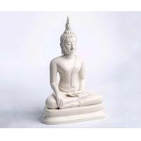 ราคา พระพุทธรูป พระปางมารวิชัย หรือ พระปางสะดุ้งมาร หน้าตัก 5 นิ้ว สูง 9 นิ้ว สีงา หล่อตัน Buddha Statue off white color (20286089623)