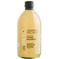 ราคา น้ำส้มสายชู ไวน์ขาว ออแกนิค 500 มล Organic White Wine Vinegar with Mother 500ml Andrea Milano brand (19428784081)