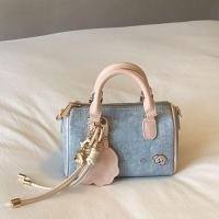 ราคา Mettle Vault กระเป๋าหญิงกระเป๋าสะพายไหล่หญิงรุ่นใหม่สีชมพูอ่อนหมอนยามเช้ากระเป๋าสะพายข้างแฟชั่นผ้ายีนส์ (24770971398)