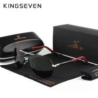 ราคา KINGSEVEN แว่นตากันแดดผู้ชายแฟชั่นใหม่อลูมิเนียมคุณภาพสูง Retro แว่นตาผู้หญิงนักบินอุปกรณ์เสริมแว่นตา (22959876087)