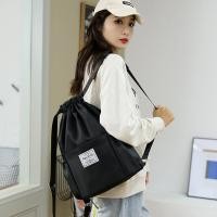 ราคา กระเป๋าเป้สะพายหลังผ้าไนลอนแบบมีเชือกผูกสำหรับผู้หญิง กระเป๋าเดินทางแบบลำลอง กระเป๋าฟิตเนส กระเป๋าเป้สะพายหลังแบบอเนกประสงค์ (23475171113)