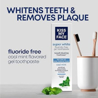 ราคา Kiss my Face Whitening Cool Mint Gel Fluoride Free Toothpaste คิส มาย เฟซ ยาสีฟันเจลมิ้นต์เย็น สูตรฟลูออไรด์ฟรี และช่วยให้ฟันขาว (22615627966)